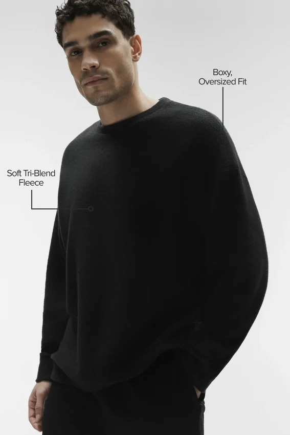Triumph Restore Bisiklet Yaka Sweatshirt - Siyah