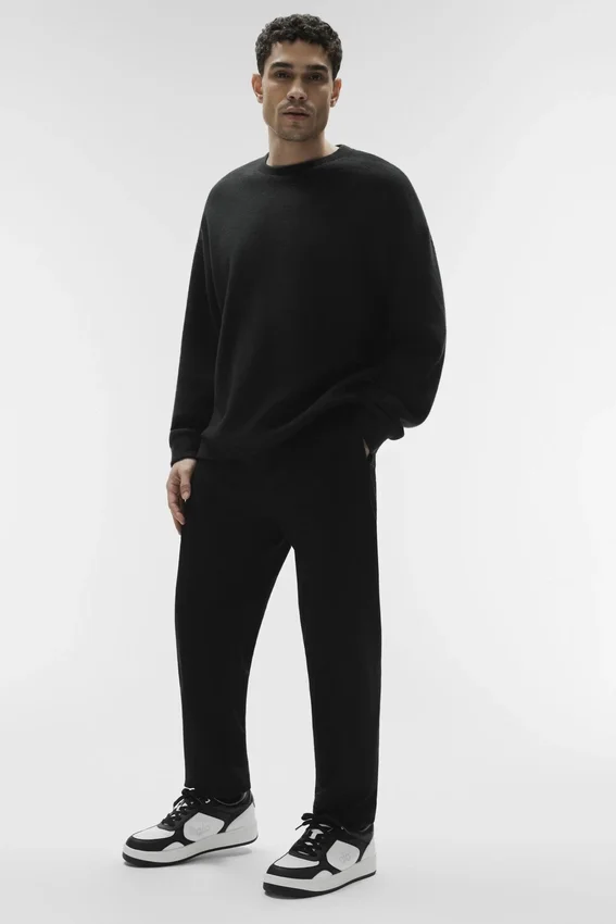 Triumph Restore Bisiklet Yaka Sweatshirt - Siyah