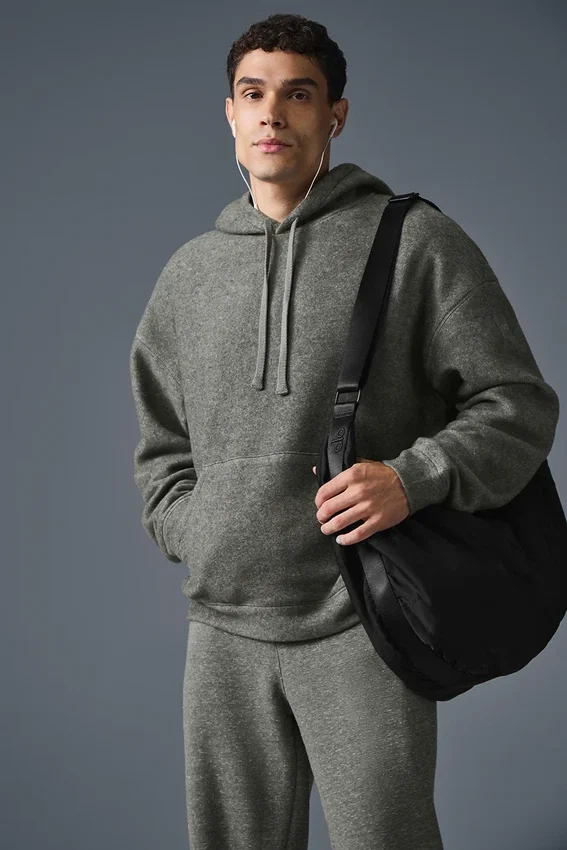 Triumph Restore Kapüşonlu Sweatshirt - Gri Üçlü Karışım