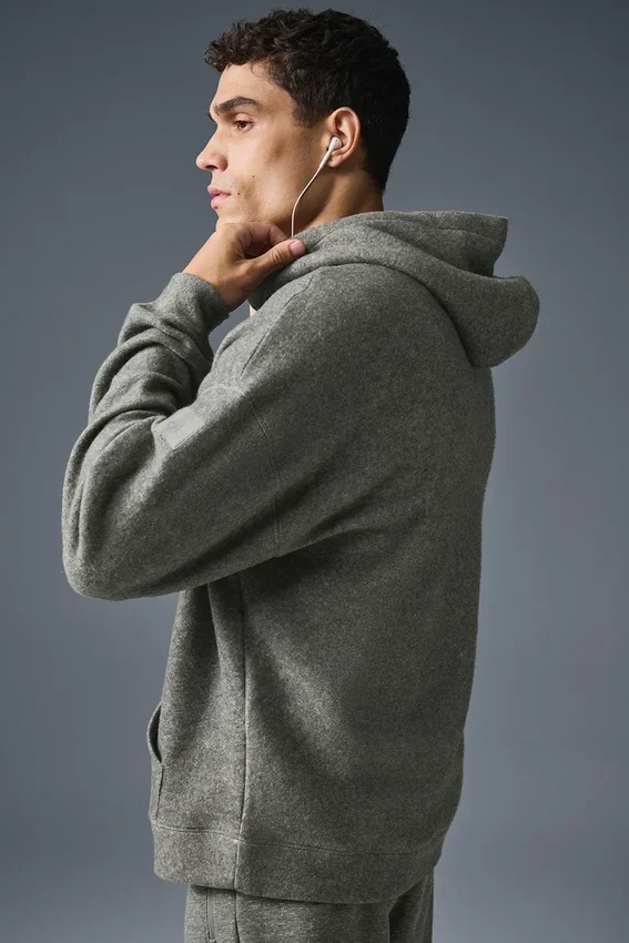 Triumph Restore Kapüşonlu Sweatshirt - Gri Üçlü Karışım