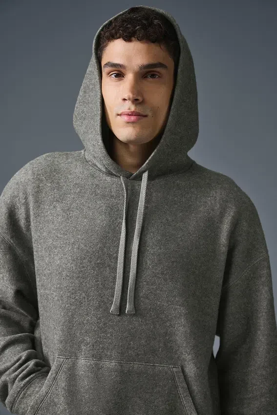 Triumph Restore Kapüşonlu Sweatshirt - Gri Üçlü Karışım