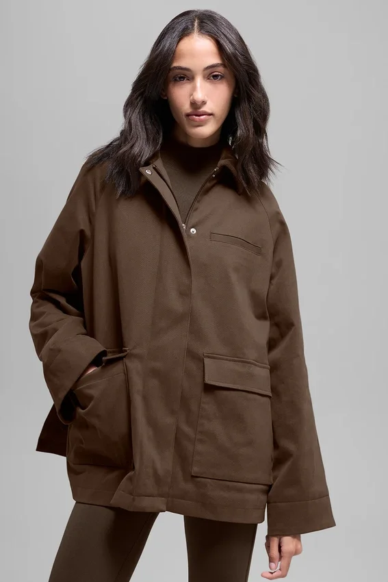 Twill Barn Ceket - Espresso