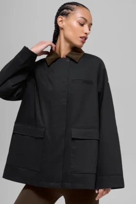 Twill Barn Ceket - Siyah/Espresso