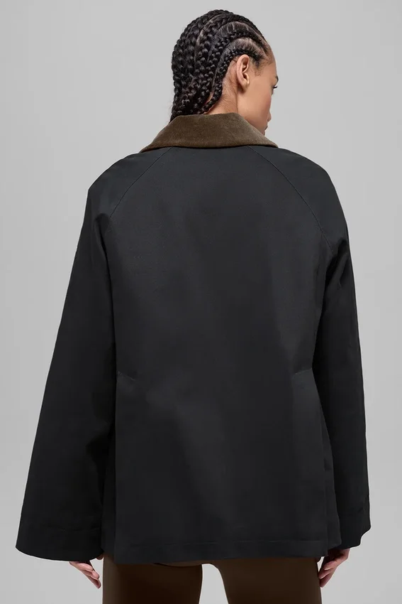 Twill Barn Ceket - Siyah/Espresso