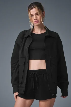 Unisex One Up Ceket - Siyah