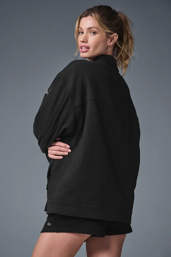 Unisex One Up Ceket - Siyah