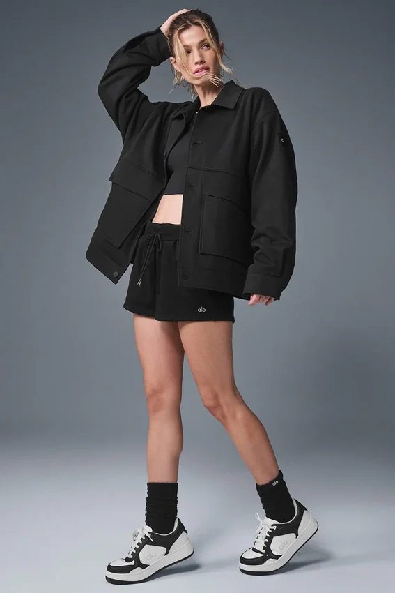 Unisex One Up Ceket - Siyah