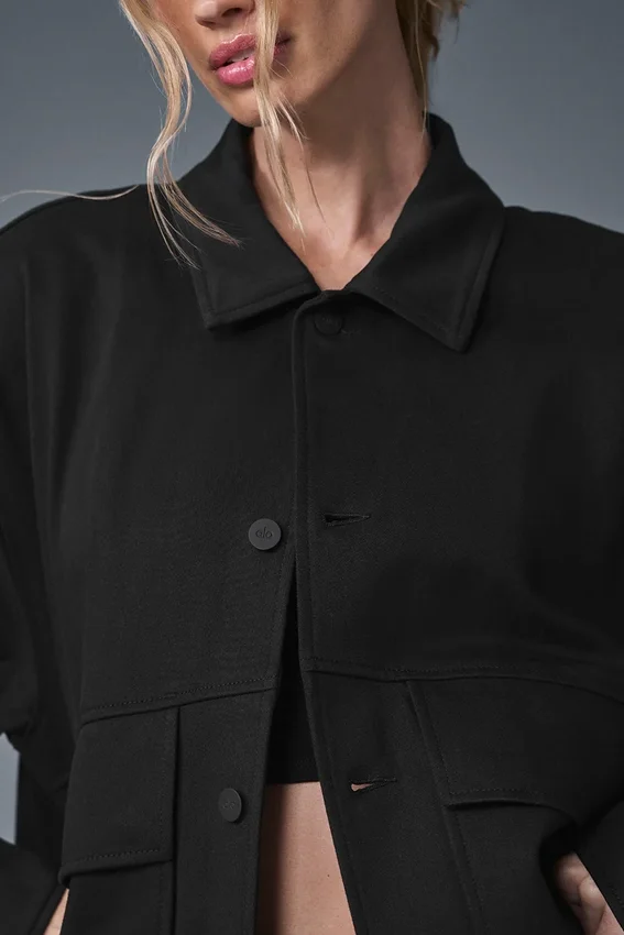 Unisex One Up Ceket - Siyah