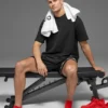 Unisex Performanslı Şeritli Çorap - Parlak Kırmızı