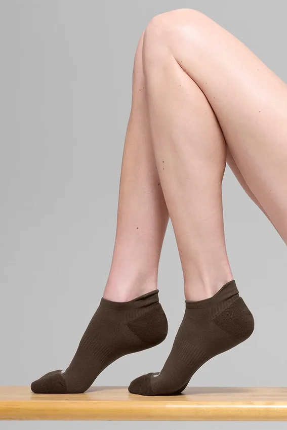 Unisex Performanslı Tırnaklı Çoraplar - Espresso