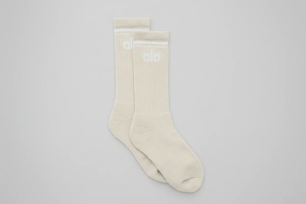 Unisex Retro Çoraplar - Kemik/Beyaz