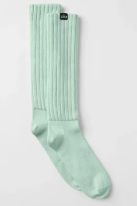Unisex Scrunch Çorap - Nane Yeşili
