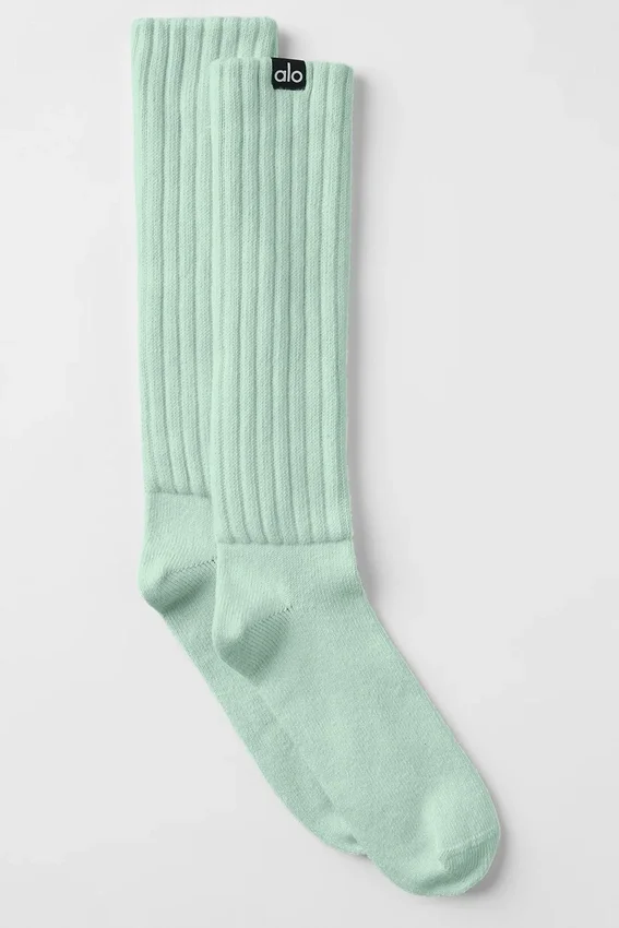 Unisex Scrunch Çorap - Nane Yeşili