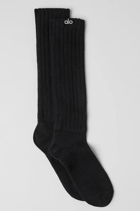 Unisex Scrunch Çorap - Siyah
