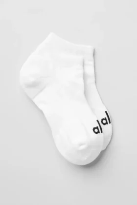 Unisex Sokak Çorabı - Beyaz/Siyah