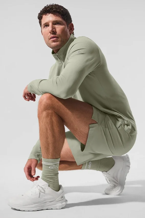 Unisex Throwback Çoraplar - Kireçtaşı/Beyaz