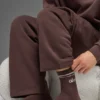 Unisex Yarım Bileğe Kadar Uzanan Retro Çorap - Brownstone/Beyaz
