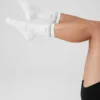 Unisex Yarım Bilekli Performans Çorabı - Beyaz