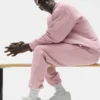 Unisex Yarım Bilekli Retro Çorap - Beyaz/Vintage Pembe