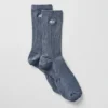 Unisex Yarım Bilekli Sade Çorap - Bluestone
