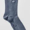 Unisex Yarım Bilekli Sade Çorap - Bluestone