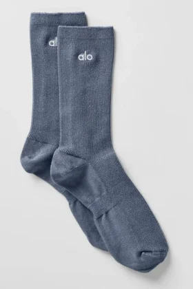 Unisex Yarım Bilekli Sade Çorap - Bluestone