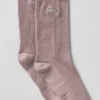 Unisex Yarım Bilekli Sade Çorap - Mantar