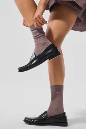 Unisex Yarım Bilekli Sade Çorap – Mantar