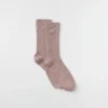 Unisex Yarım Bilekli Sade Çorap - Taupe