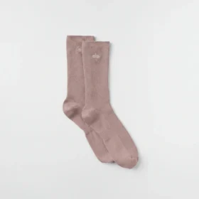 Unisex Yarım Bilekli Sade Çorap - Taupe