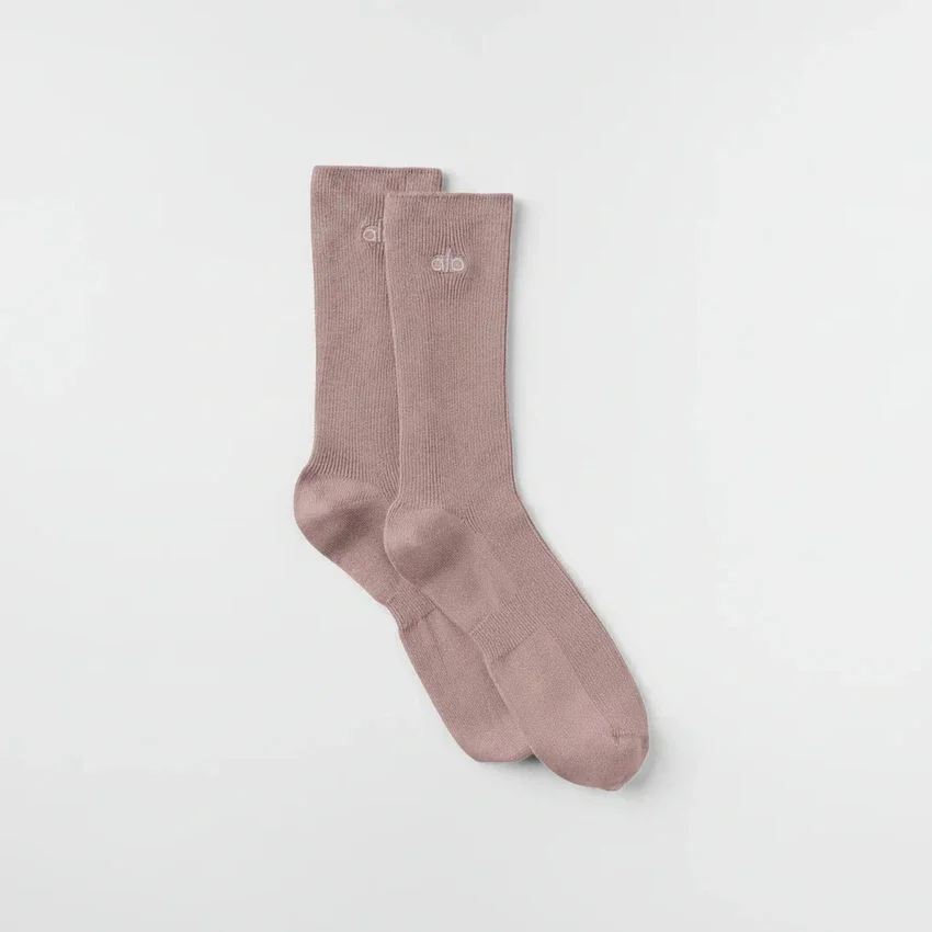 Unisex Yarım Bilekli Sade Çorap - Taupe