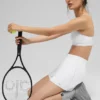 Unisex Yarım Bilekli Scrunch Çorap - Atletik Melanj Gri