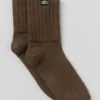 Unisex Yarım Bilekli Scrunch Çorap - Espresso