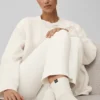 Unisex Yarım Bilekli Scrunch Çorap - Fildişi