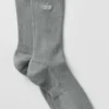 Unisex Yarım Boy Sade Çorap - Lunar Gri