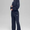 Unisex Yün Kaşmir New Class Bisiklet Yaka Kazak - Lacivert