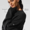 Unisex Yün Kaşmir New Class Bisiklet Yaka Kazak - Siyah