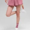 V-Cute Koşu Şortu - Pembe Yabani Gül