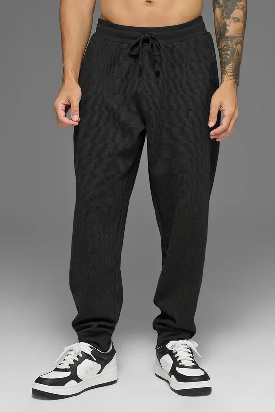 Waffle Lounge Jogger - Siyah
