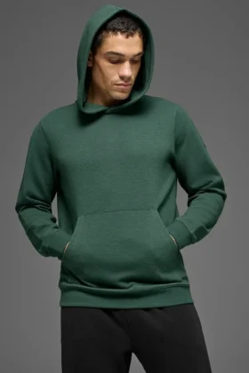 Waffle Lounge Kapüşonlu Sweatshirt - Clover Green