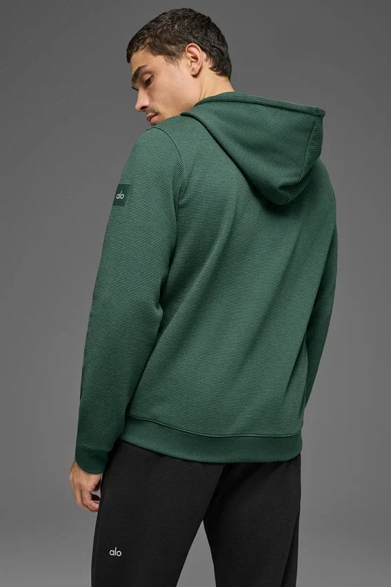 Waffle Lounge Kapüşonlu Sweatshirt - Clover Green