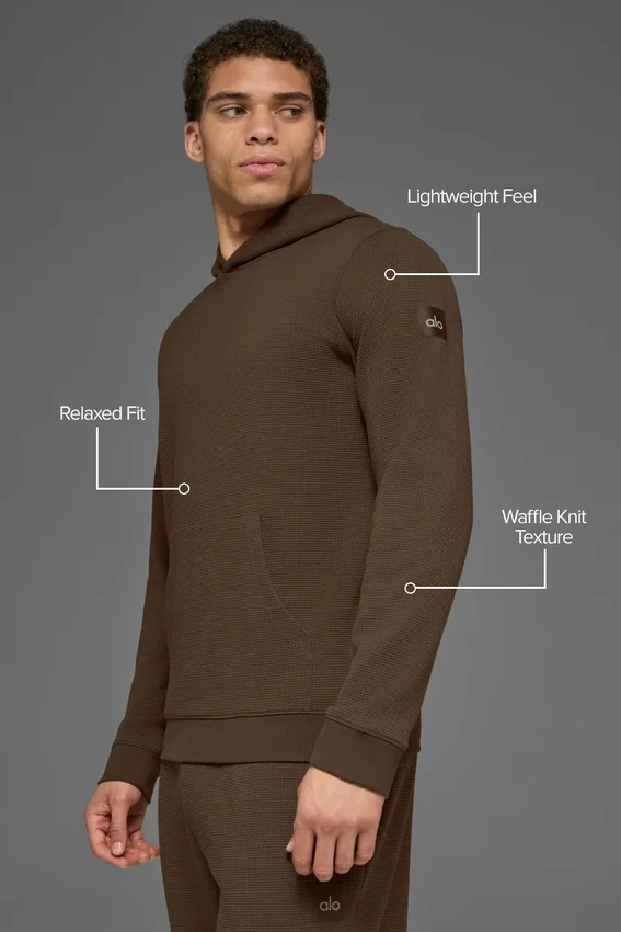 Waffle Lounge Kapüşonlu Sweatshirt - Espresso