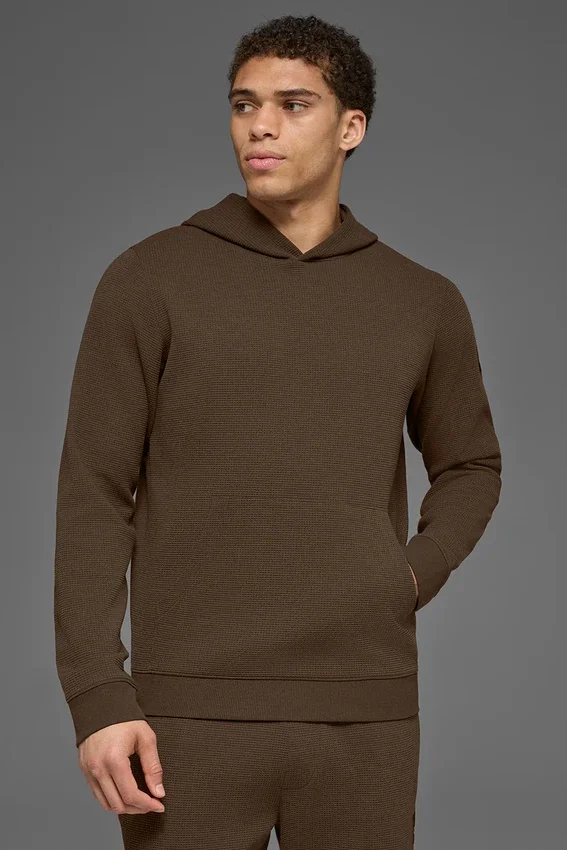Waffle Lounge Kapüşonlu Sweatshirt - Espresso