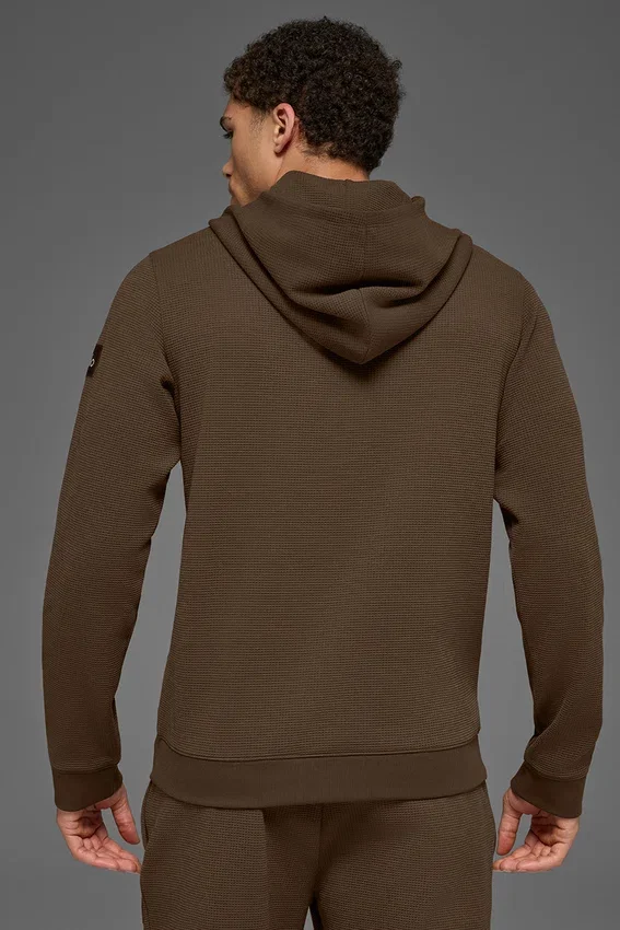 Waffle Lounge Kapüşonlu Sweatshirt - Espresso