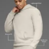 Waffle Lounge Kapüşonlu Sweatshirt - Kemik Rengi