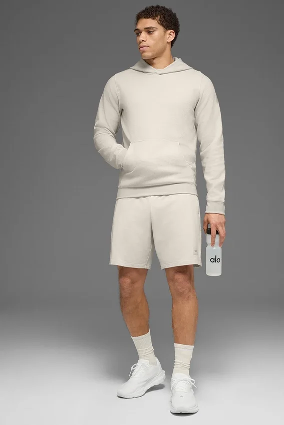 Waffle Lounge Kapüşonlu Sweatshirt - Kemik Rengi