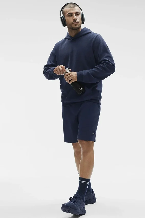 Waffle Lounge Kapüşonlu Sweatshirt - Lacivert