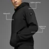 Waffle Lounge Kapüşonlu Sweatshirt - Siyah