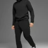 Waffle Lounge Kapüşonlu Sweatshirt - Siyah