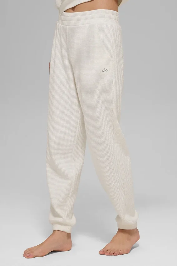 Waffle Weekend Escape Jogger - Fildişi